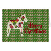Quilter's Dala Horse Christmas Card (Front Horizontal)