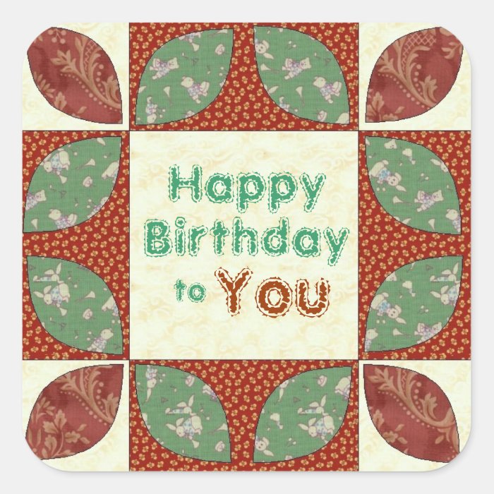 Quilter's Favorite Birthday Stickers