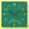 Quilter's Green Cutting Mat Clock