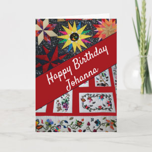 Quilters Happy Birthday Card