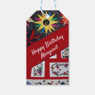 Quilters Happy Birthday  Gift Tags