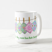 Quilter's Mug - Quote - Closesline-Quilts - White (Front Right)