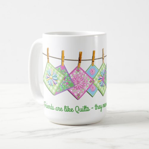 Quilters Mug _ Quote _ Closesline_Quilts _ White