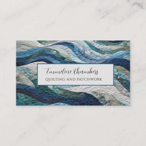 Quilting And Patchwork Design Business Card