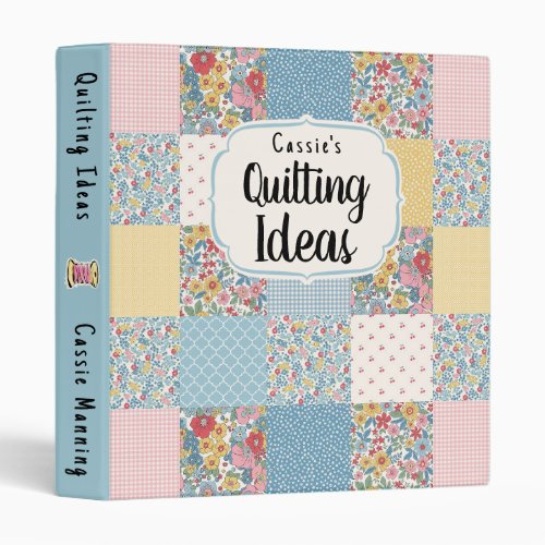 Quilting and Sewing 3 Ring Binder for Seamstress