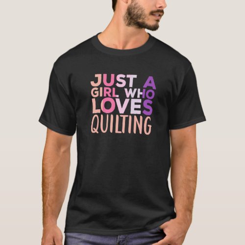 Quilting Apparel Knitting Sewing  Quilt for Women T_Shirt