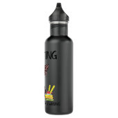Quilting Because Murder Is Wrongs Kitten Funny  Stainless Steel Water Bottle (Right)
