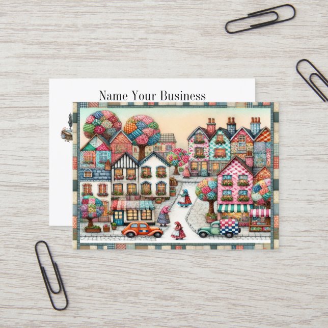 Quilting Business Card (Front/Back In Situ)