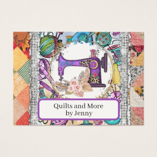 Quilting Business Card Zazzle