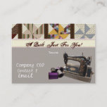 Quilting Business Card at Zazzle