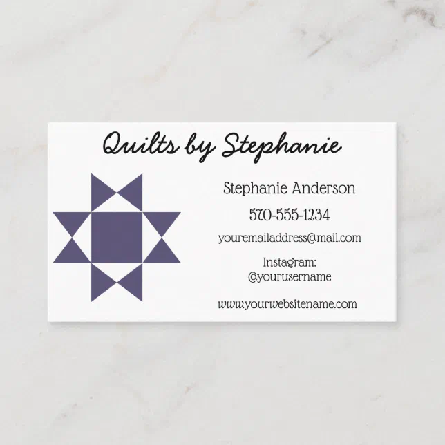 Quilting Business, Quilters Custom Amish Quilt Business Card Zazzle
