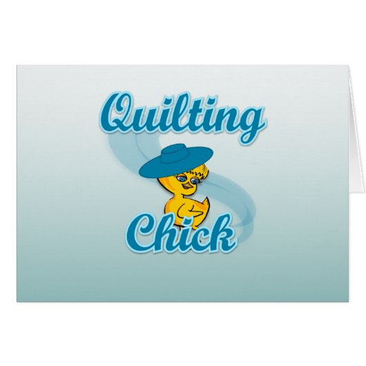Quilting Chick #3 Cards (Front Horizontal)