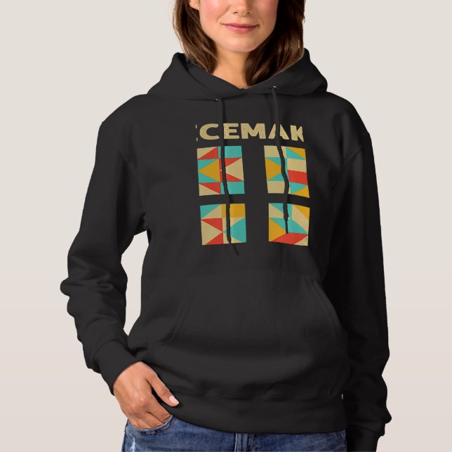 Quilting Designs For Women Girls Quilt  Knitting Hoodie (Front)
