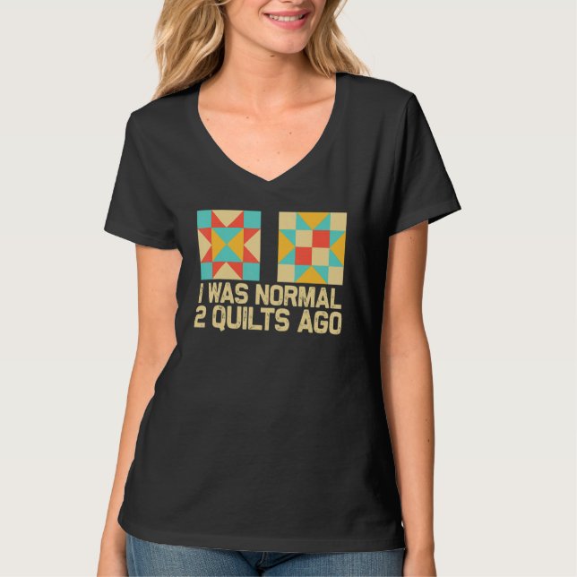 Quilting For Sewing Enthusiast Men Women Quilt T-Shirt (Front)