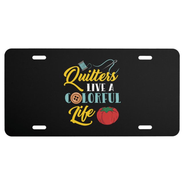 Quilting Gifts License Plate (Front)