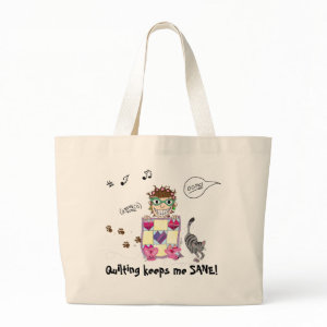 Quilting keeps me SANE! Totebag bag