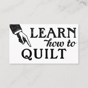 Quilting Lessons Business Cards - Cool Vintage by NeatBusinessCards at Zazzle