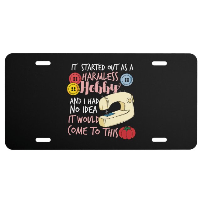 Quilting License Plate (Front)