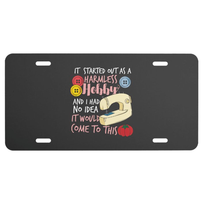 Quilting License Plate | Zazzle.com