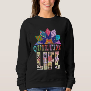 Quilting Life Quilting Fabric Flower Sweatshirt