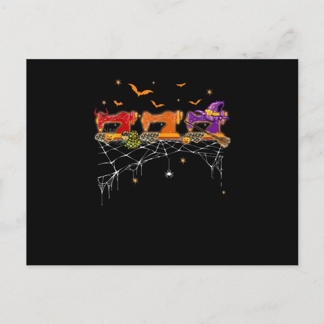 Quilting Machine Costume Halloween Gifts Lover Postcard (Front)