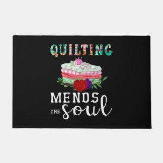 Quilting Mends Soul Quilter Gift | Quilting Lovers Doormat