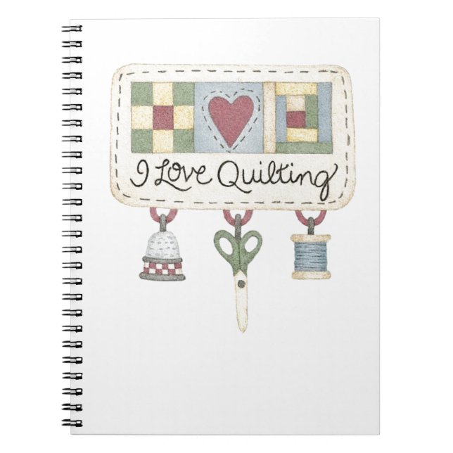 Quilting merchandise notebook (Front)