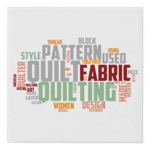 Quilting Montage wall print