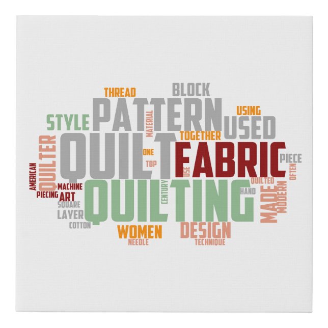 Quilting Montage wall print (Front)