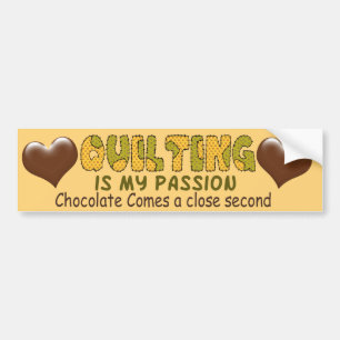 Quilting Passion Bumper Sticker