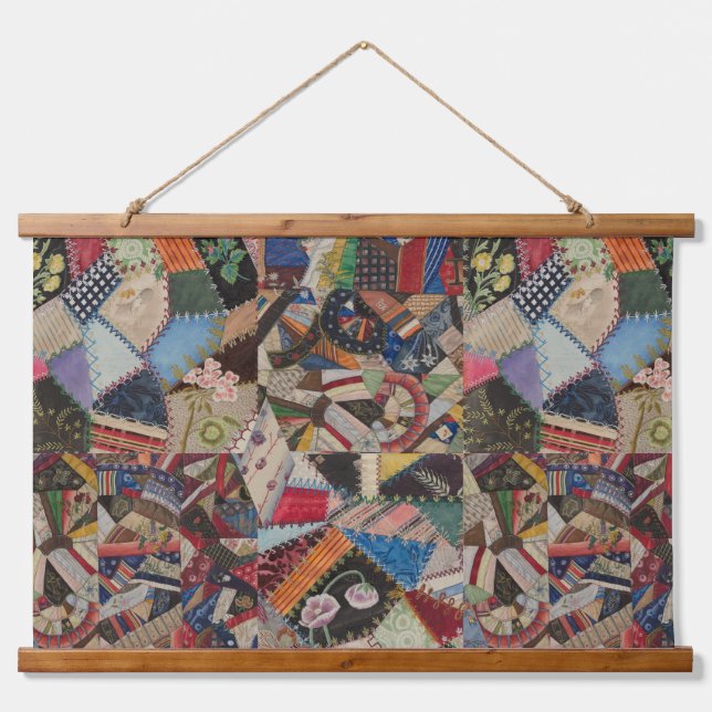 Quilting Patchwork Colorful Collage Pattern    Hanging Tapestry (Front)
