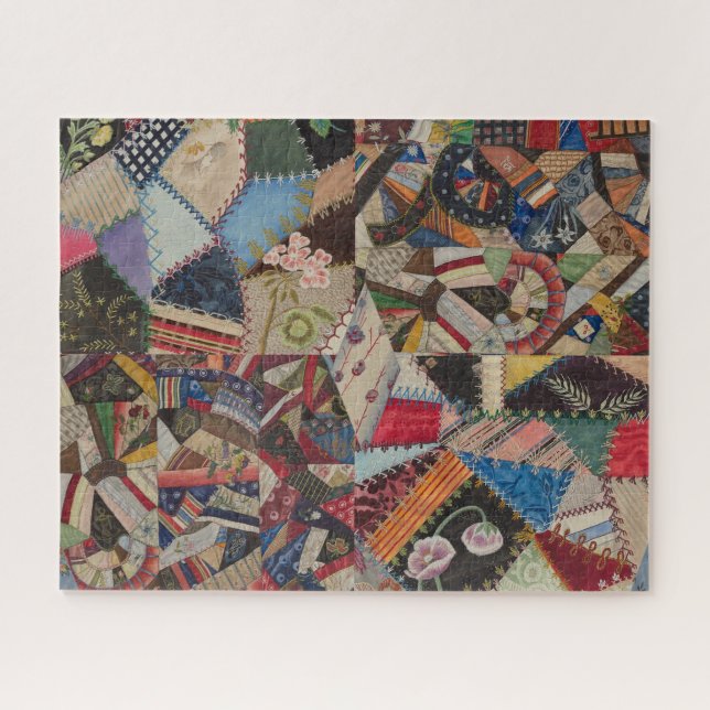 Quilting Patchwork Colorful Collage Pattern   Jigsaw Puzzle (Horizontal)