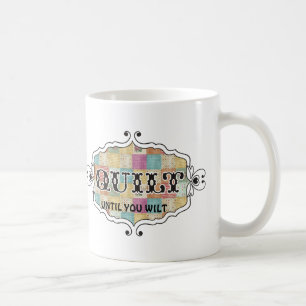 Quilting patchwork grunge quilter funny mug