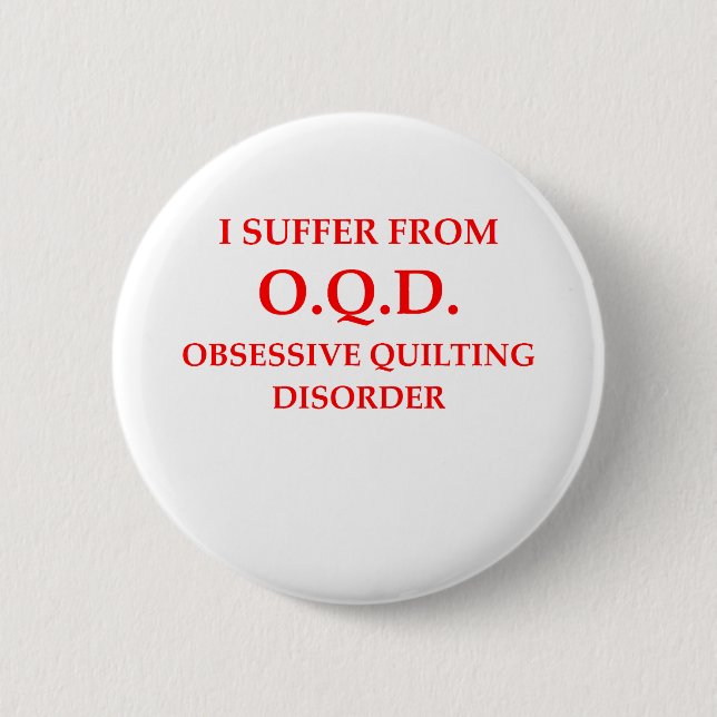 quilting pinback button (Front)