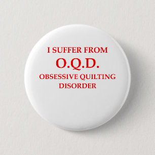 quilting pinback button