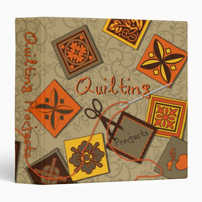 Quilting Projects Binder (Front/Spine)