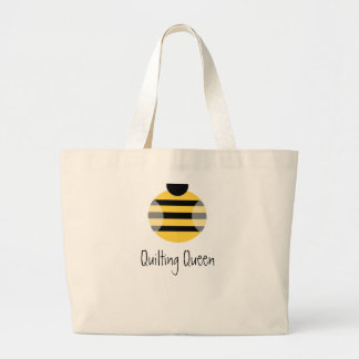 Quilting Queen Large Tote Bag