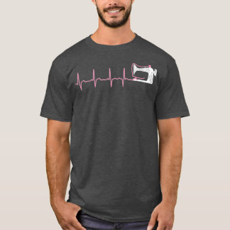 Quilting Quilter Apparel Sewing Gifts Heartbeat T-Shirt