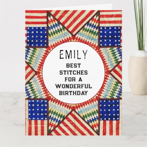 Quilting Quilter Birthday Card