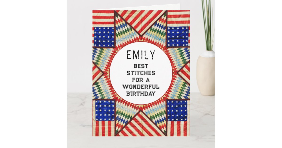 Quilting Quilter Birthday Card Zazzle