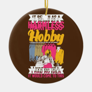 Quilting Quote Sewing Fabric Sewerperson Ceramic Ornament