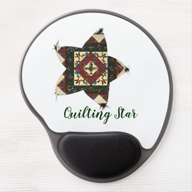 Quilting Star Gel Mousepad (Front)