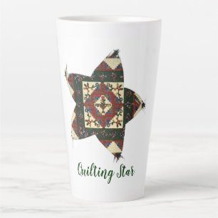 Quilting Star Latte Mug