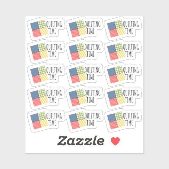 Quilting Time Patchwork Crafter Hobby Bujo Planner Sticker (Sheet)