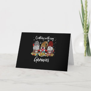 Quilting With My Gnomies Christmas Gnomes Holiday Card