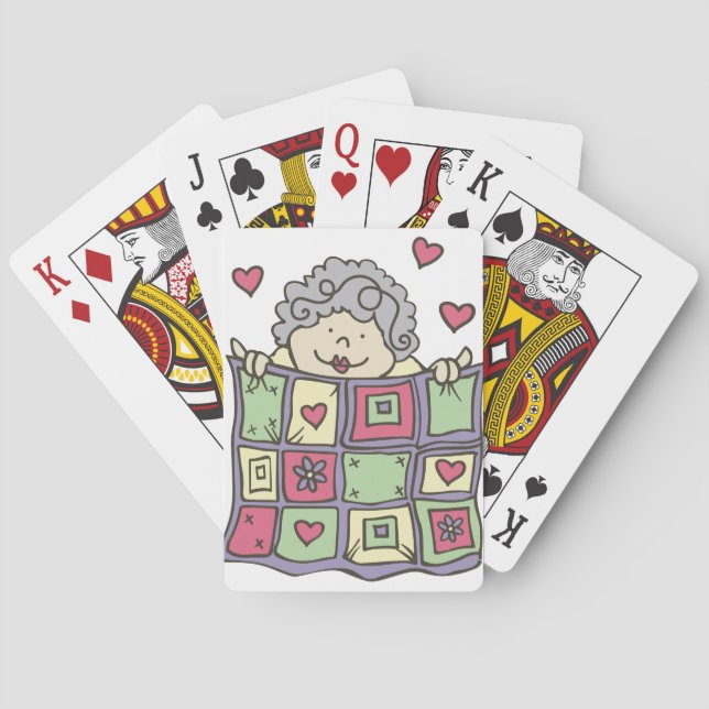 Quilting Woman Poker Cards (Back)