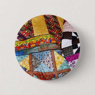 Quilts and Quilting Customizable Pinback Button
