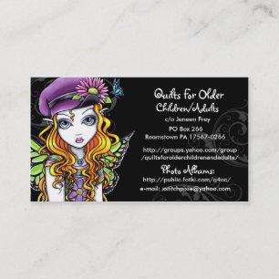 Quilts For Older Children/Adults Custom Order Business Card