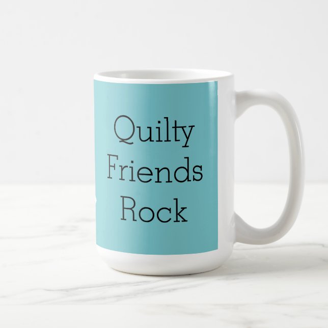 Quilty Friends Rock graphic mug (Right)