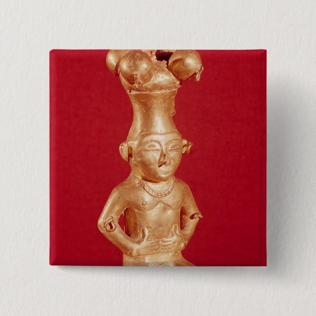 Quimbaya container in the form button (Front)